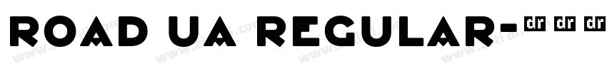 Road UA Regular字体转换 Road UA Regular字体转换